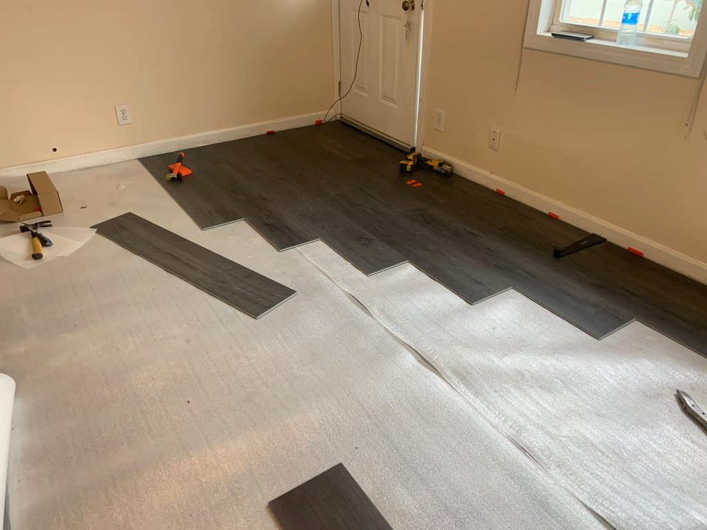 Vinyl Plank Flooring project by J&J All Seasons Corp, Stoughton MA